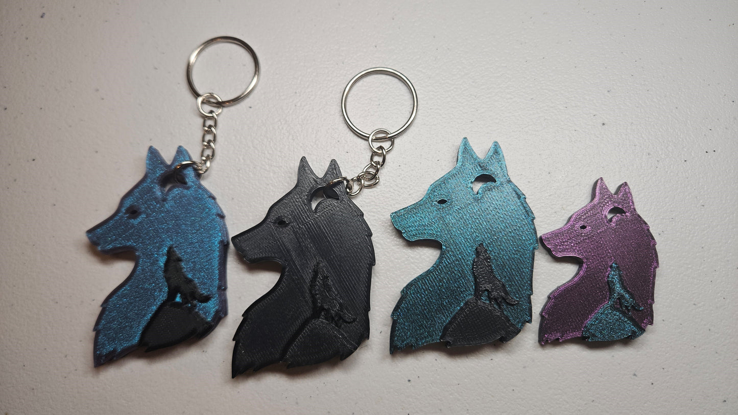 Wolf Silhouette Pendant