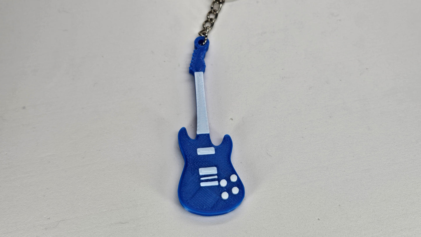 Electric Guitar Keychain
