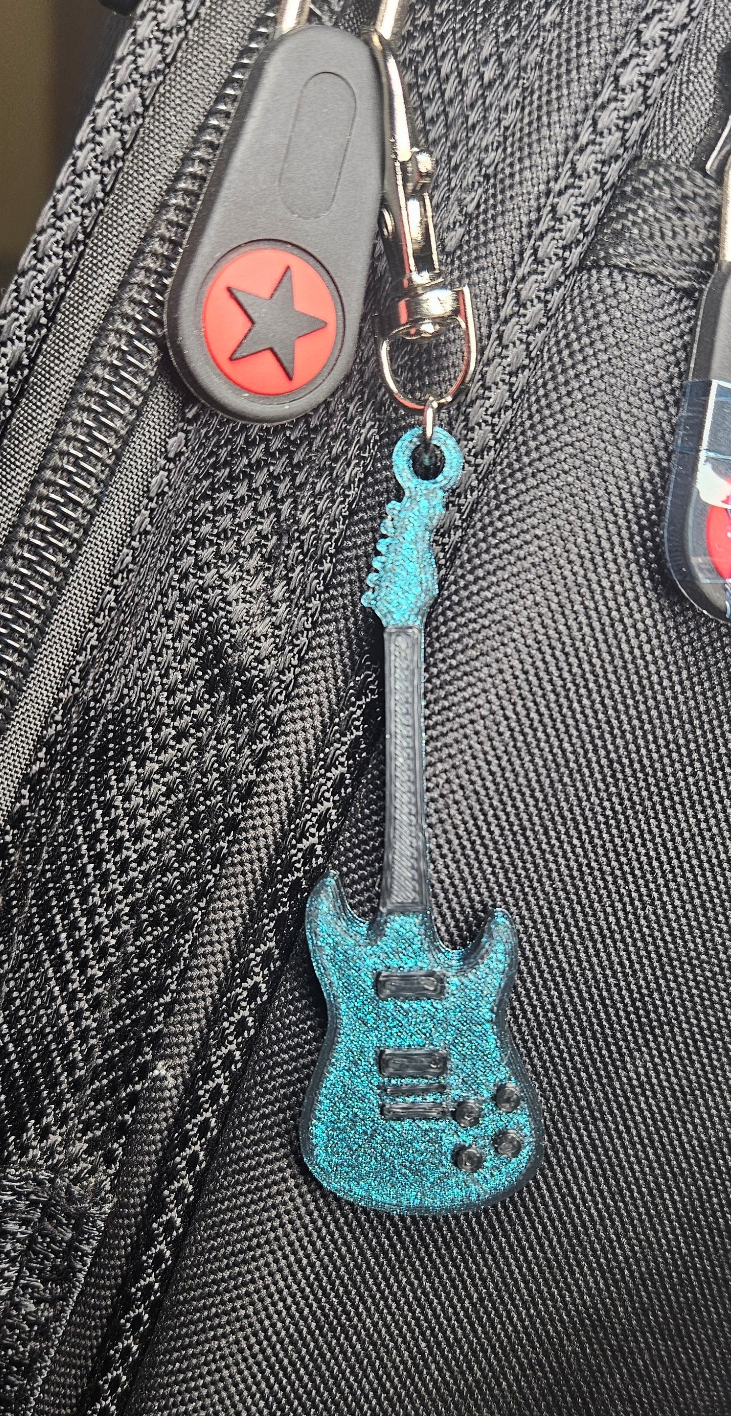 Electric Guitar Keychain