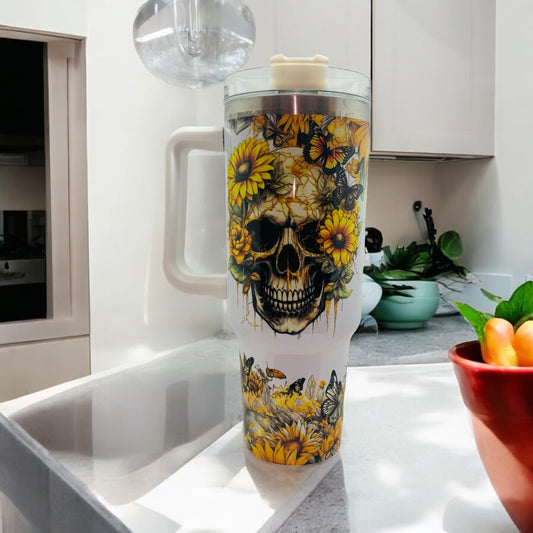Flowered skull